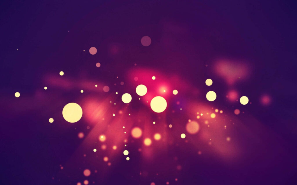 Vibrant Light Particles Abstract Wallpaper - Pink, Purple & Yellow