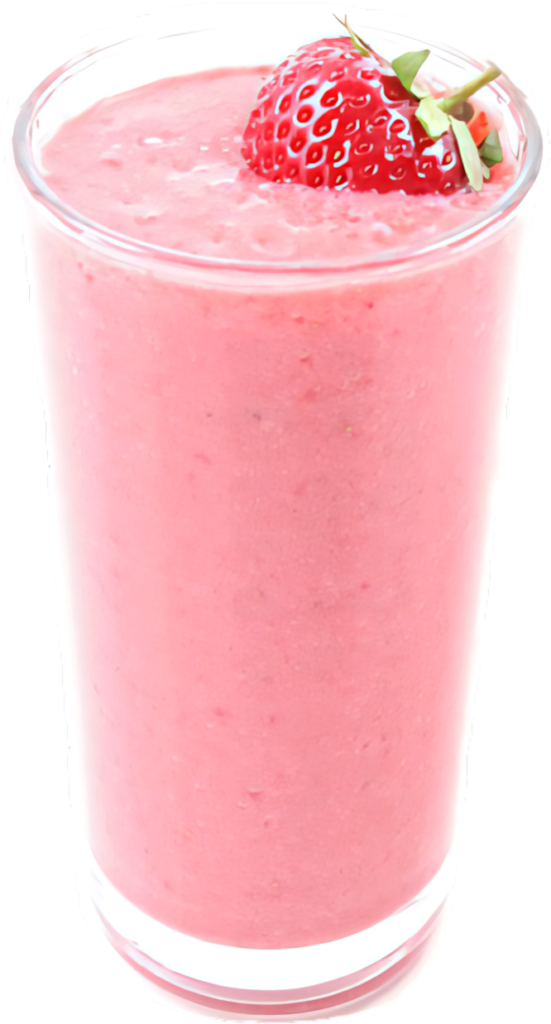 Vibrant Strawberry Smoothie Wallpaper: Creamy Pink Delight