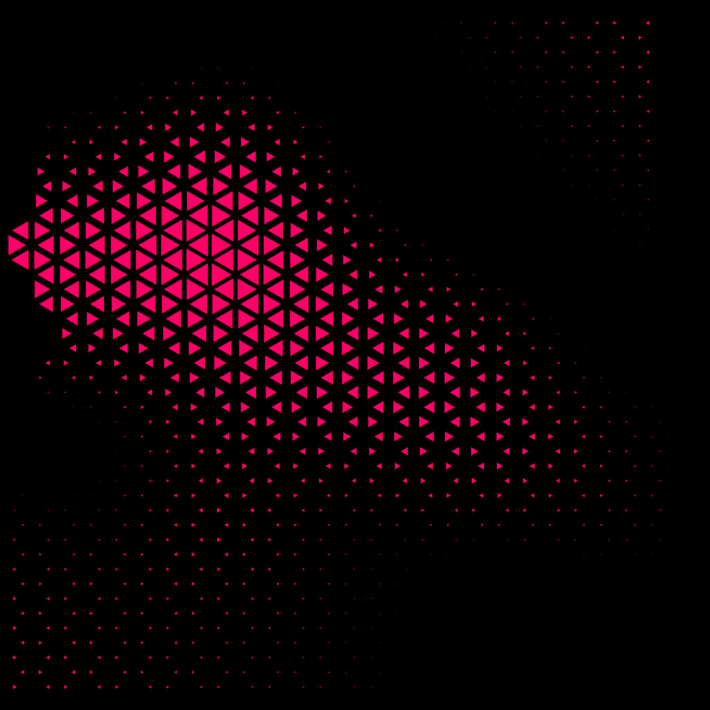 Vibrant Pink Triangle Wallpaper: Striking Abstract Black Background