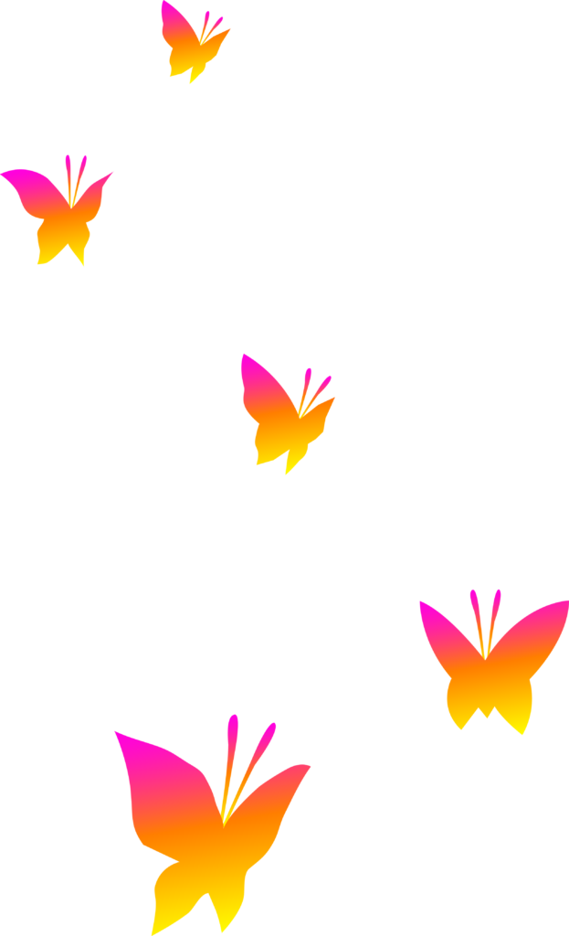 Vibrant Gradient Butterfly Wallpaper in Pink & Yellow - Dynamic Design