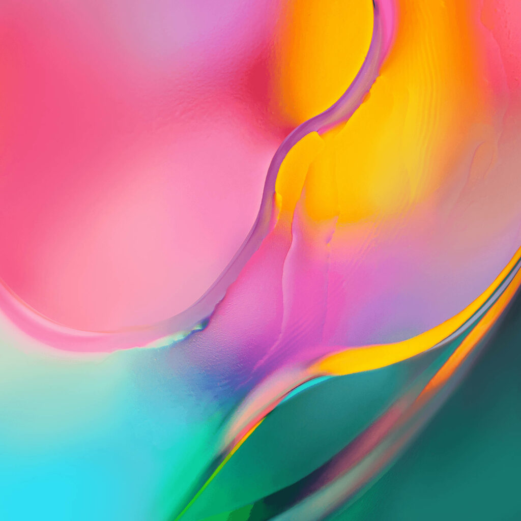 Vibrant Pink, Yellow & Teal Wallpaper for Samsung Galaxy Tablet