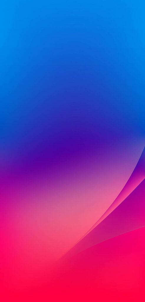 Vibrant Pink and Blue Gradient Wallpaper Background with Abstract Curves