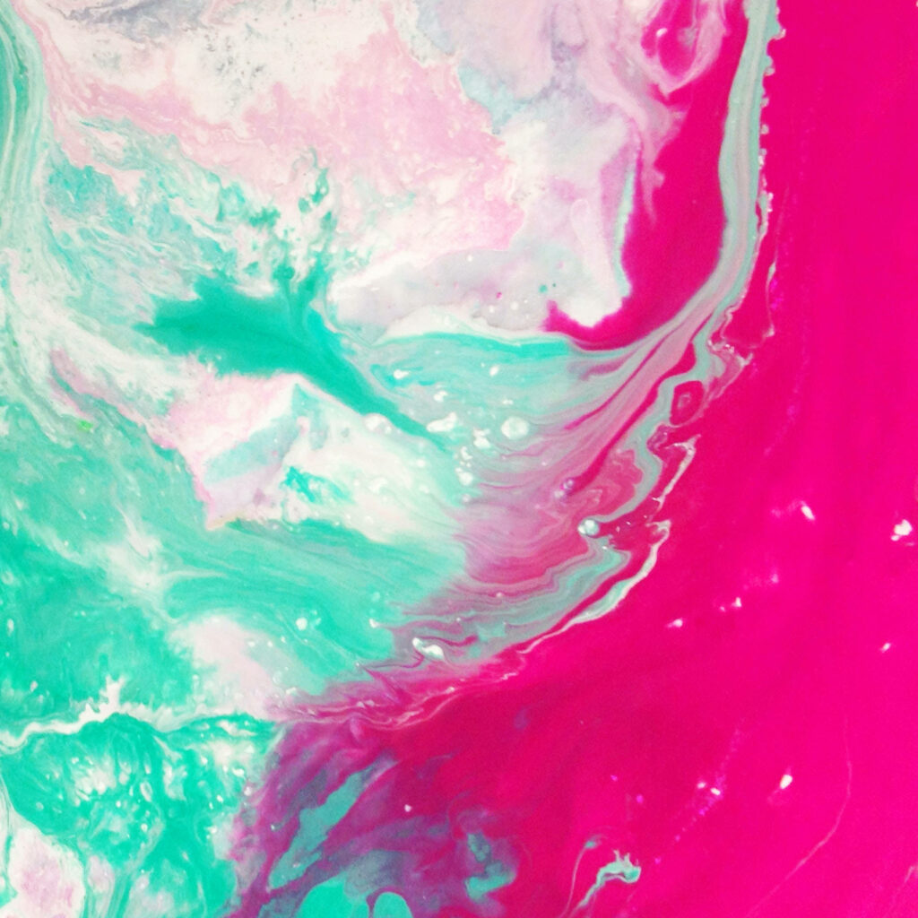 Vibrant Pink and Green Gradient Marble Wallpaper for Dynamic Spaces