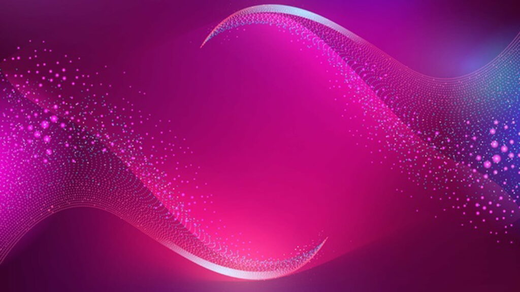 Glimmering Pink-Violet Hues: Mesmerizing Abstract Particle Illumination in HD Wallpaper