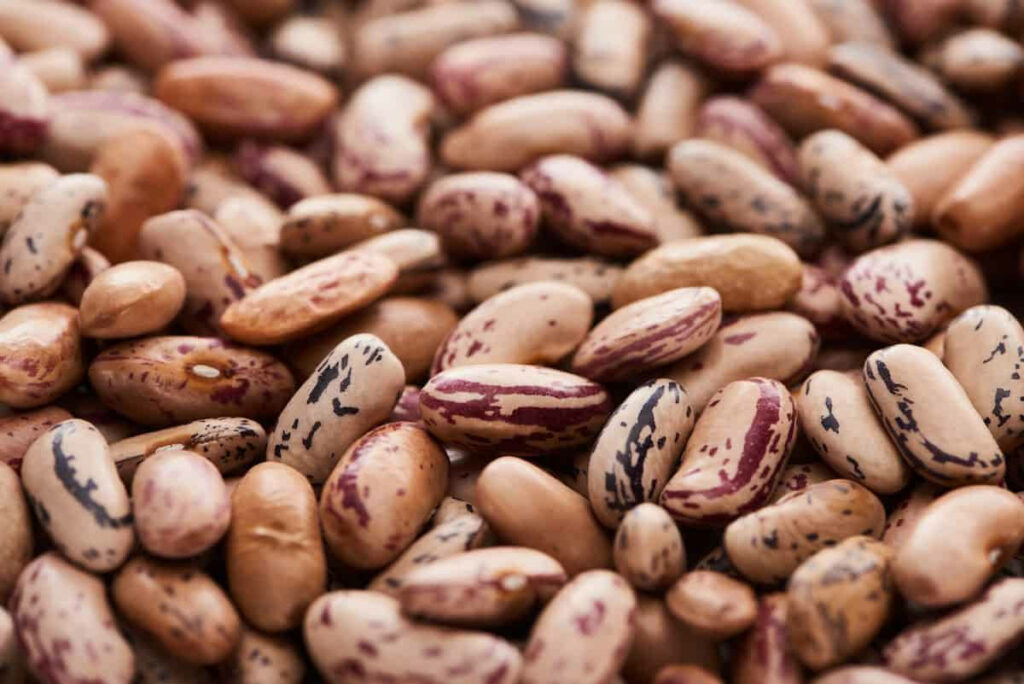 Vibrant Pinto Beans Wallpaper: Close-Up of Speckled Patterns & Textures