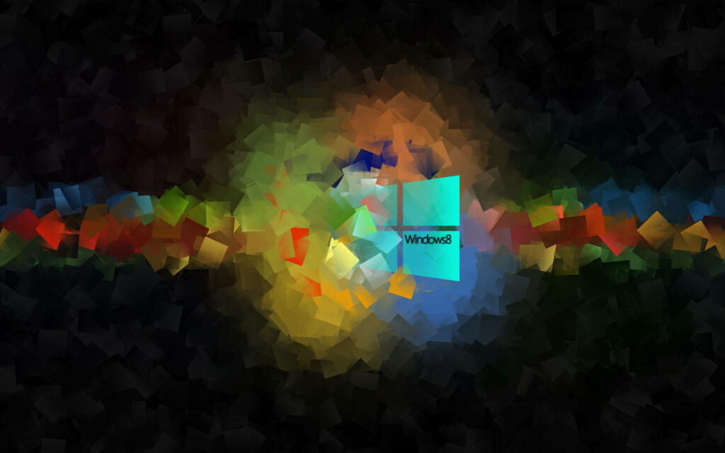 Vibrant Pixel Fusion: An Invigorating Windows 8 Wallpaper
