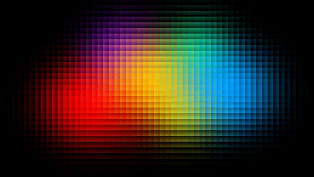 Vibrant Pixelated Gradient Wallpaper - Bright Color Spectrum Background