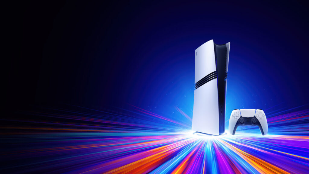 Vibrant PS5 Wallpaper: Futuristic Console & Controller Design