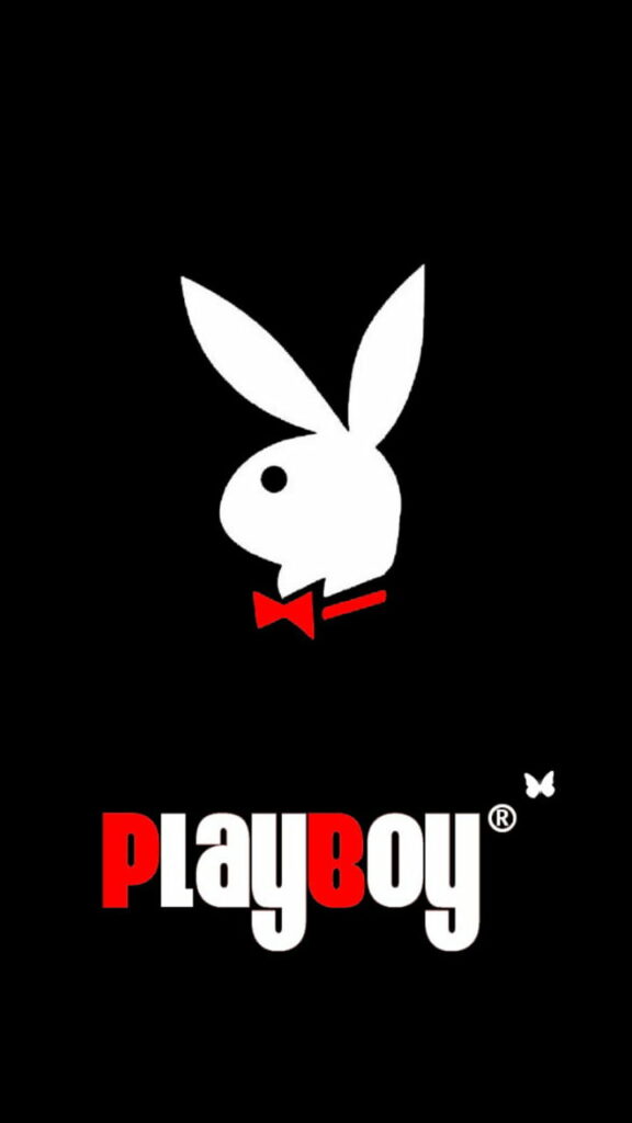 Vivid Playboy Emblem: An HD Phone Wallpaper Bursting with Colorful Playfulness