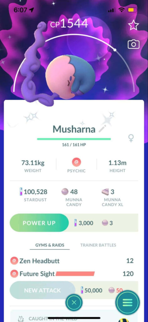 Vibrant Musharna Wallpaper: Dreamy Pokémon Go Design & Stats