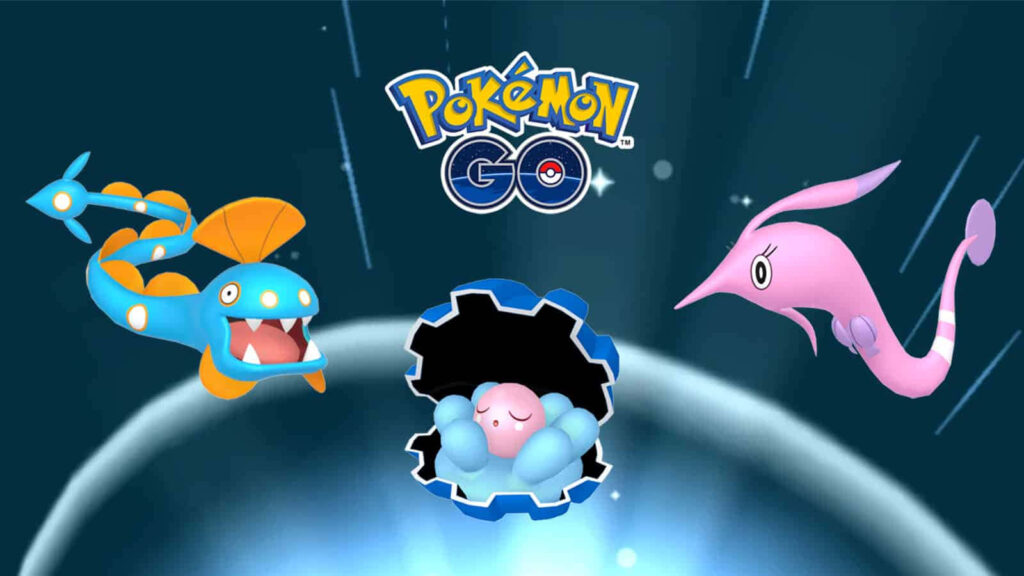 Vibrant Ocean Pokémon Huntail, Clamperl & Gorebyss Wallpaper