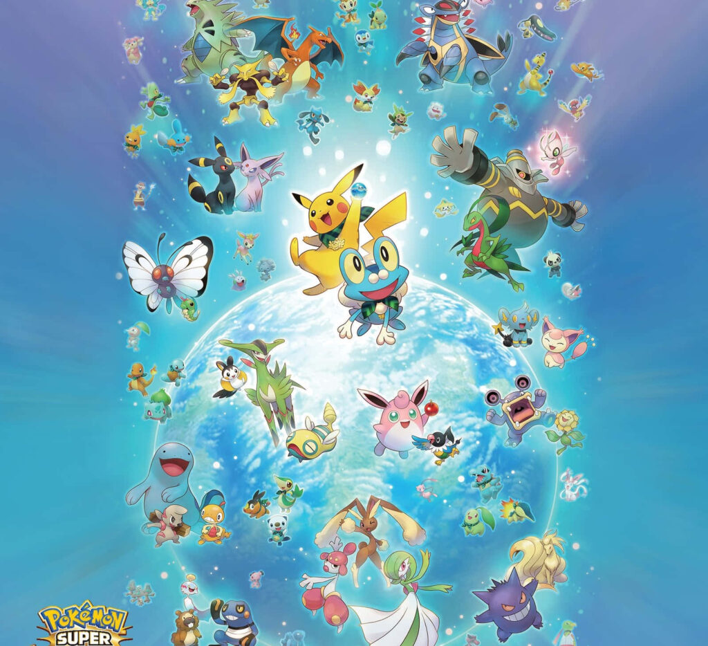 Vibrant Pokémon Wallpaper: Adventure Around the Globe