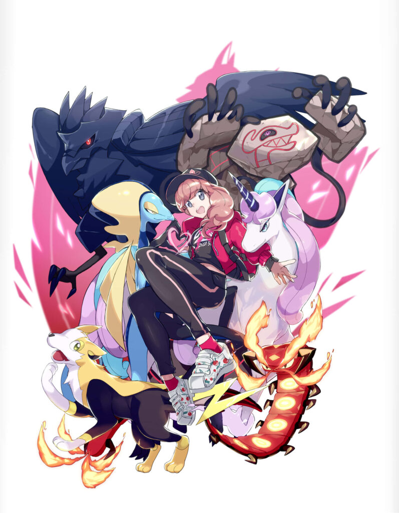 Dynamic Pokémon Action Wallpaper: Runerigus & Friends in Battle