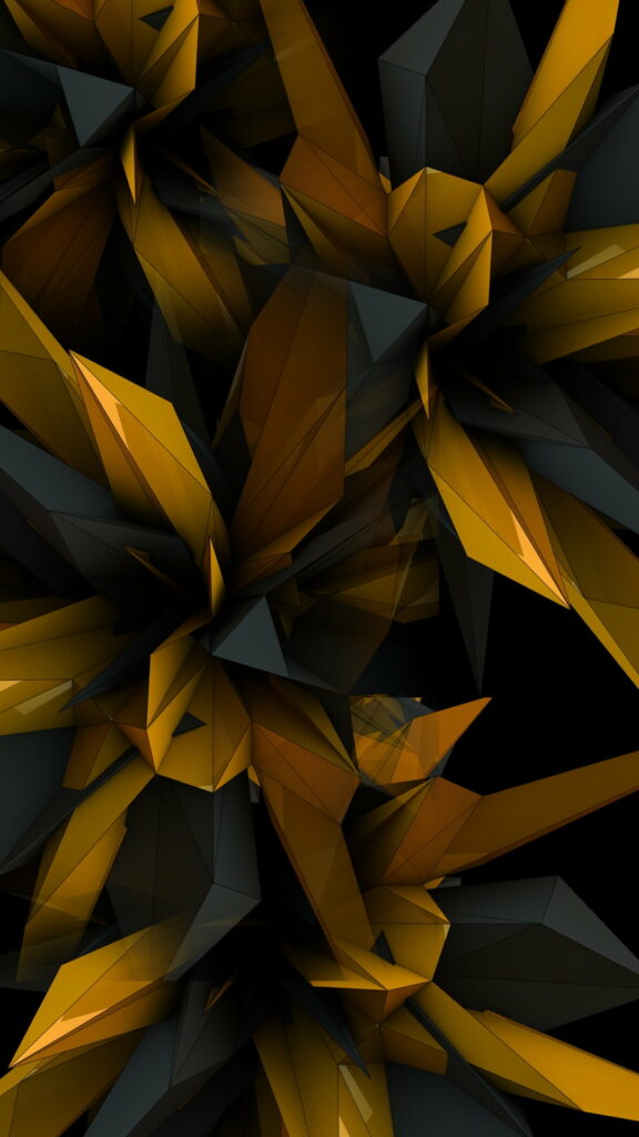 Abstract Polygon 3D Art: Vibrant HD Wallpaper Background