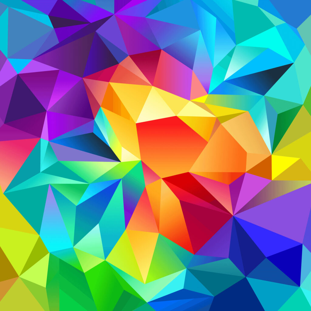 Colorful Polygonal Mosaic Wallpaper for Samsung Galaxy Tablet