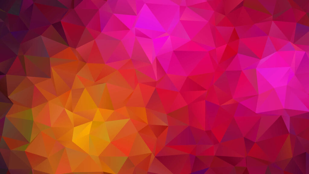 Vibrant Polygonal Wallpaper: Energetic Abstract Background in Warm Hues