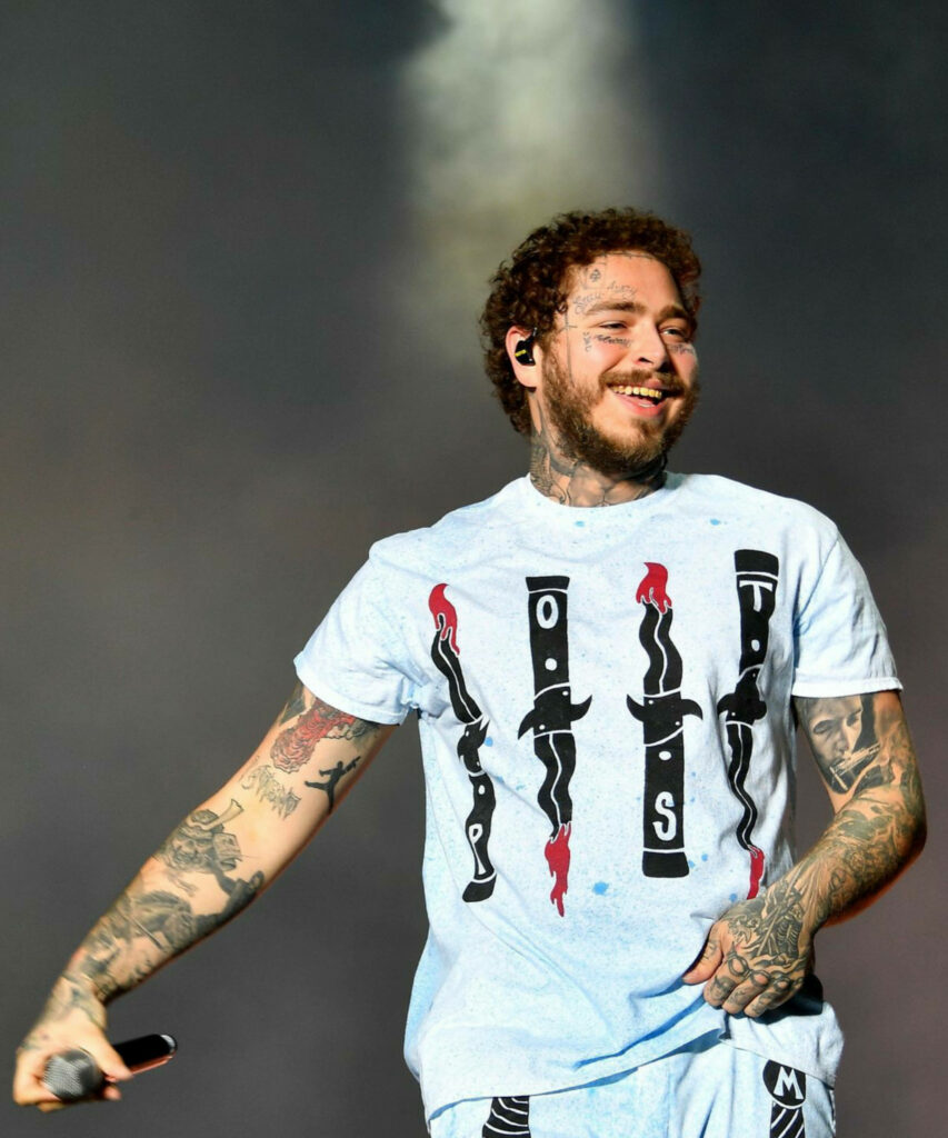 Vibrant Post Malone Wallpaper from Sziget Festival 2019 Performance
