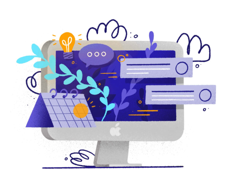Vibrant Project Management Wallpaper for Mac - Creative Background