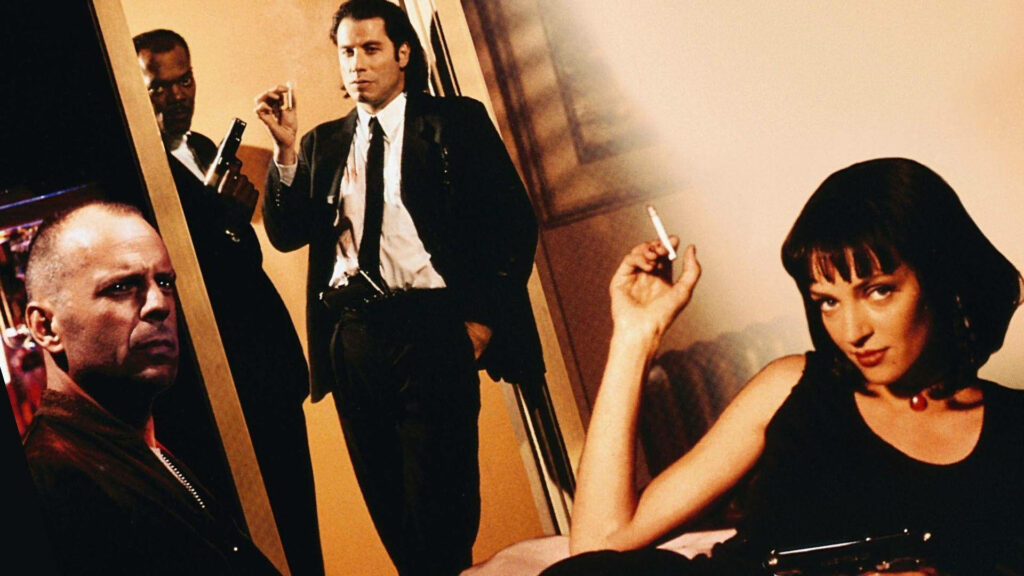 Vibrant Pulp Fiction Wallpaper: Iconic Characters & Gritty Style