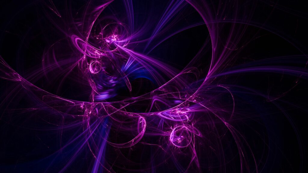 Vibrant Purple Fractal Wallpaper: Ethereal Abstract Design