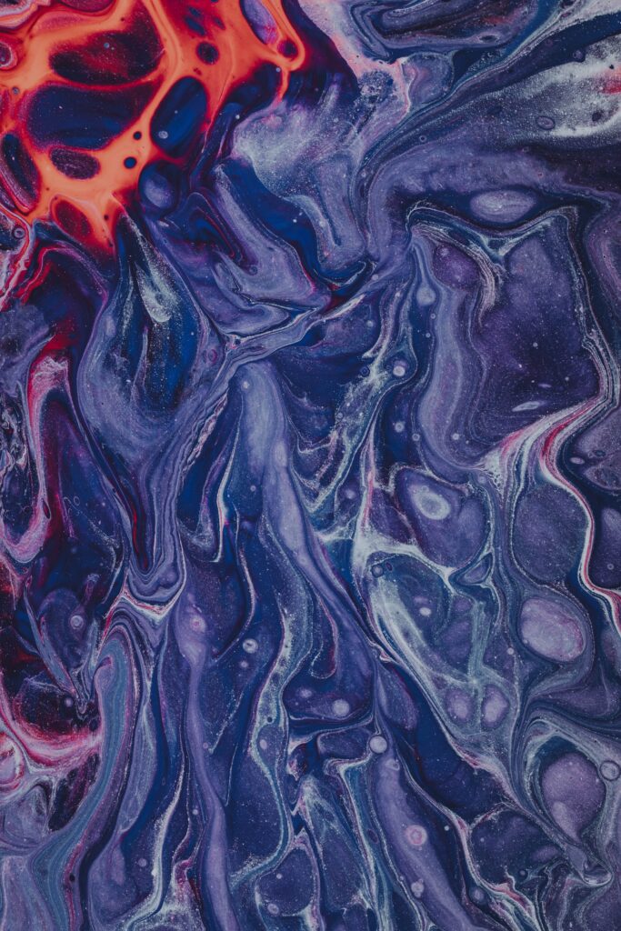 Vibrant Purple Abstract Liquid Texture Wallpaper - High Res Background
