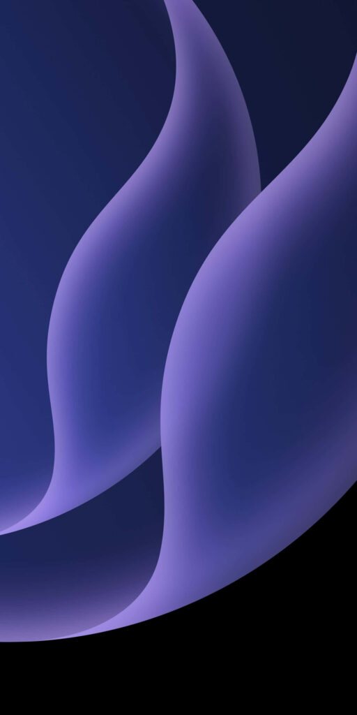 Elegant Purple Abstract Wallpaper: Vibrant Swirls on Dark Background