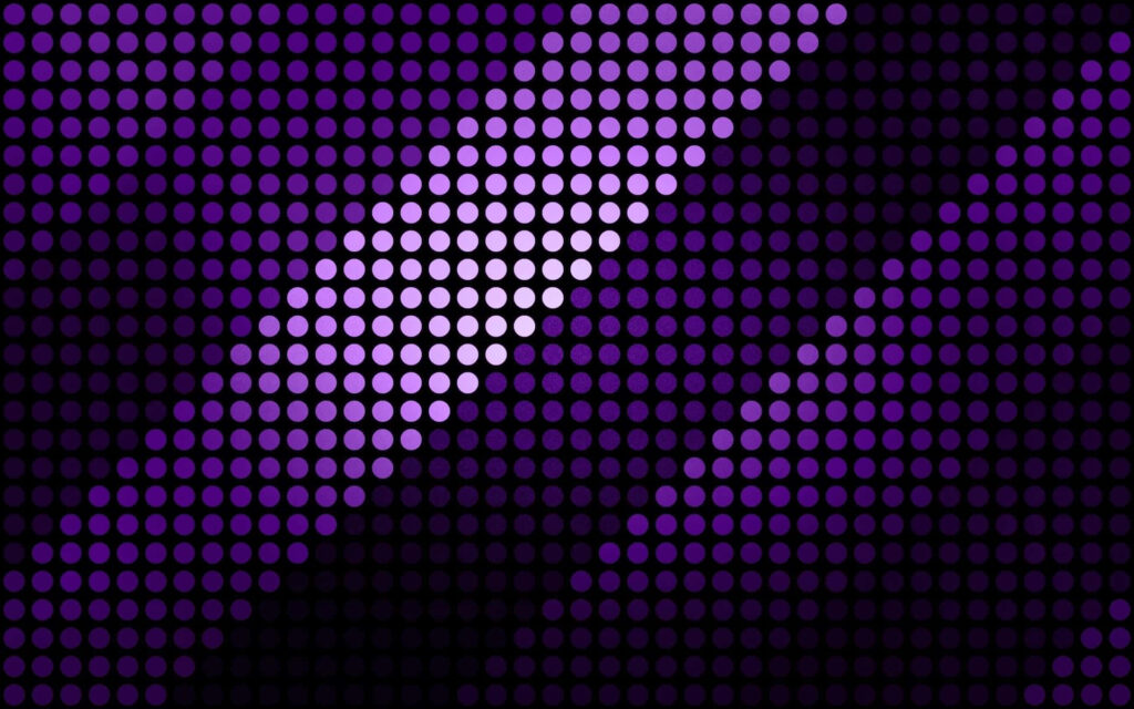 Vibrant Purple Abstract Wallpaper with Dynamic Dot Grid Background
