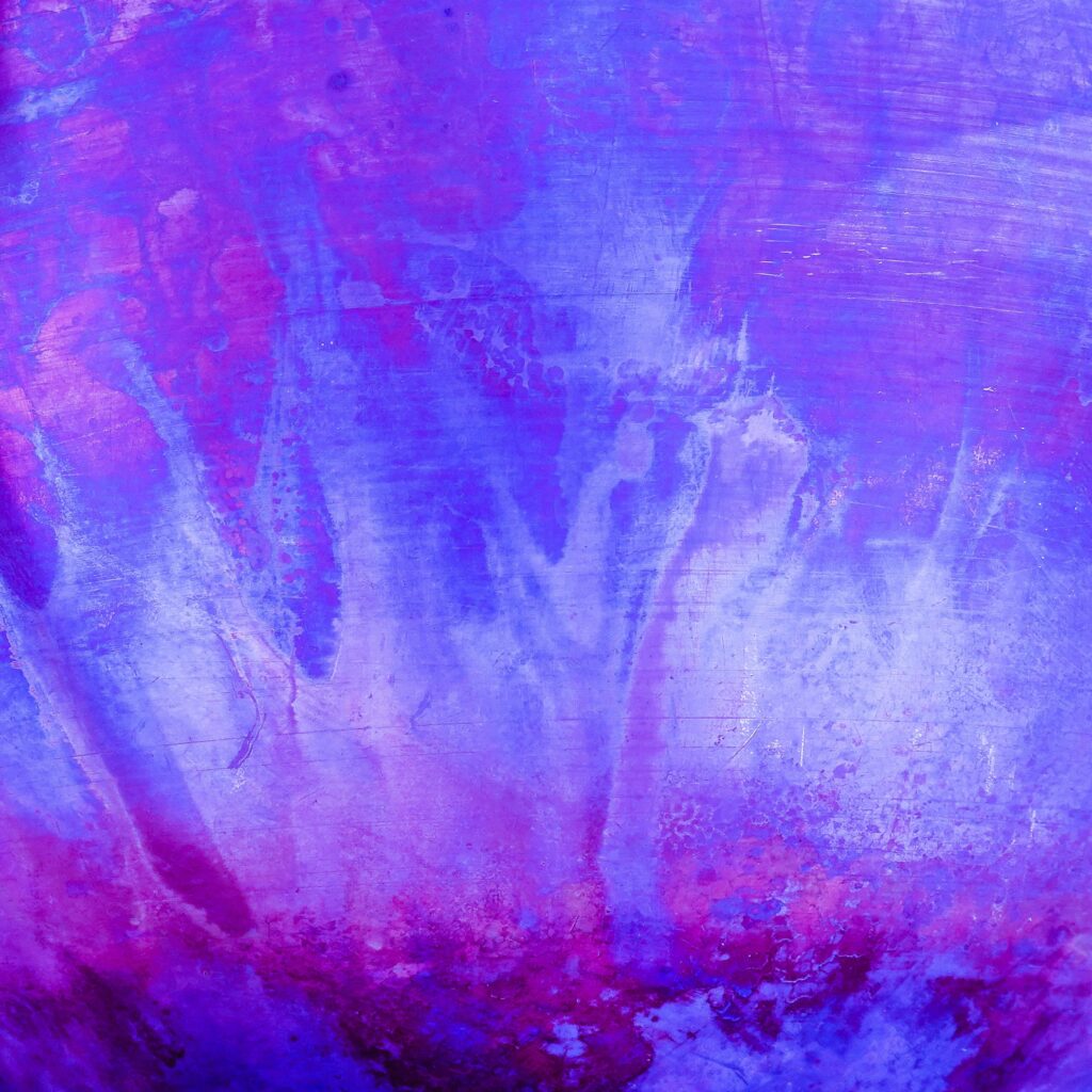 Vibrant Purple Wallpaper with Dynamic Paint Stains - Abstract Background