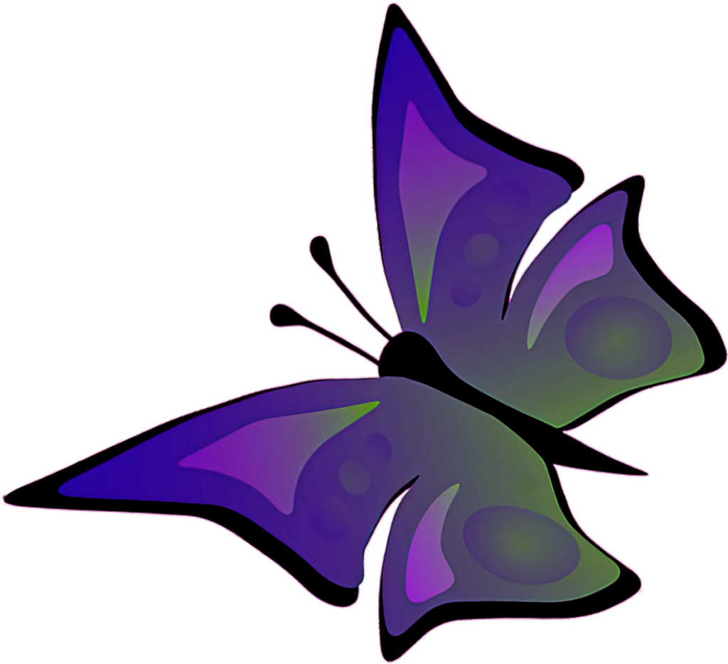 Vibrant Purple Butterfly Graphic for Creative Wallpaper Background
