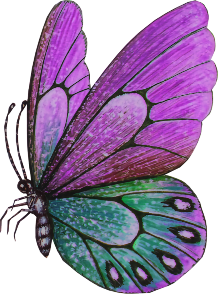 Vibrant Purple Butterfly Illustration - Mesmerizing Wallpaper Background