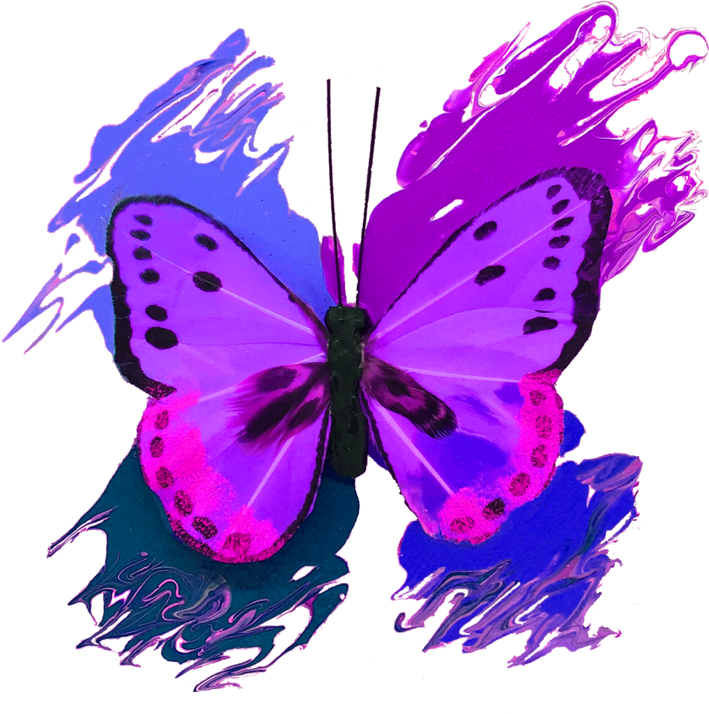 Vibrant Purple Butterfly Wallpaper: Elegant Artistic Background