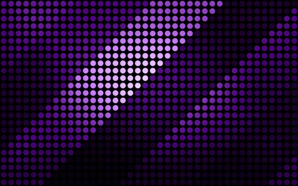 Purple geometric grid wallpaper with glowing diagonal gradient perfect for tech backgrounds