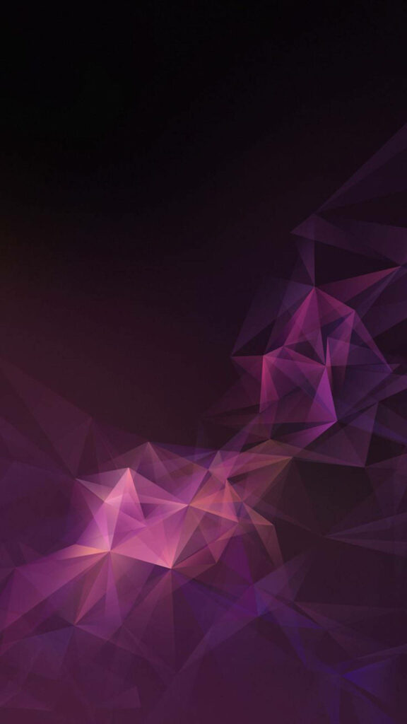 Purple Polygon Wonderland: Samsung Mobile Delights with Abstract Geometric Artistry Wallpaper