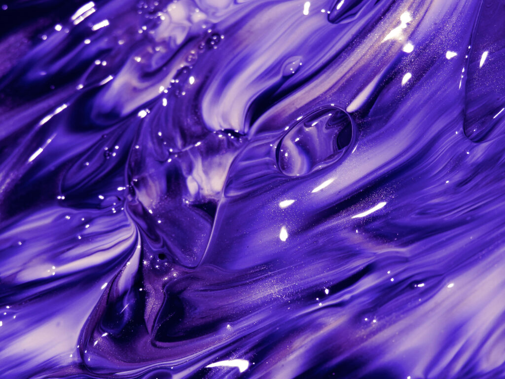 Vibrant Purple Textured Wallpaper with Glossy Fluid Patterns