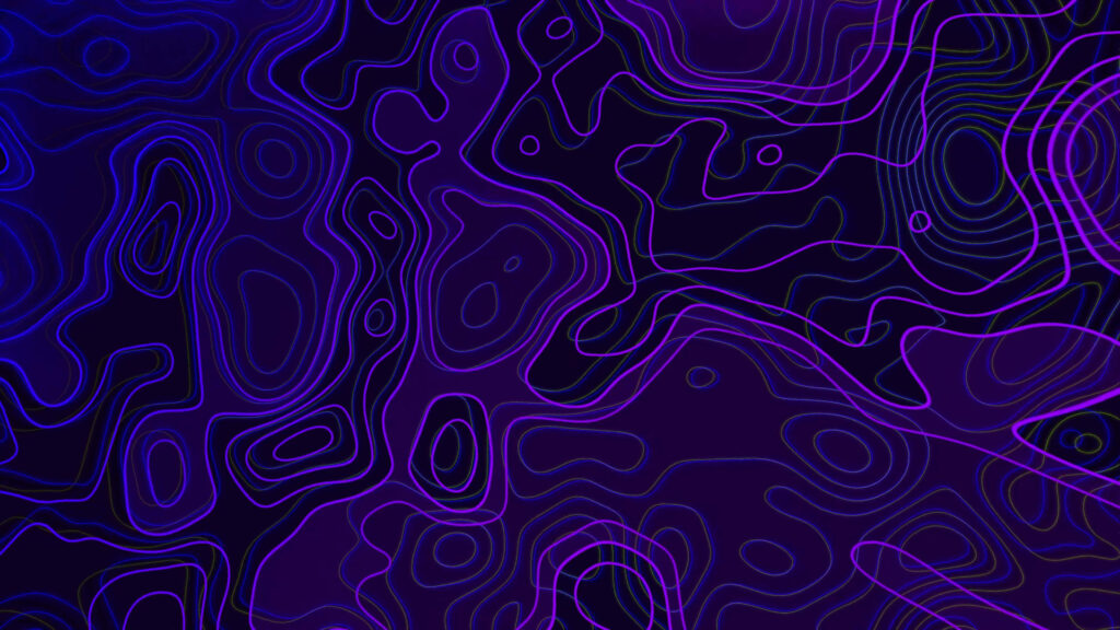 Vibrant Purple Topographic Wave Wallpaper - Mesmerizing Abstract Background