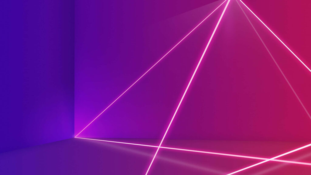 Vibrant Purple & Yellow Geometric Wallpaper: Dynamic Prism Design