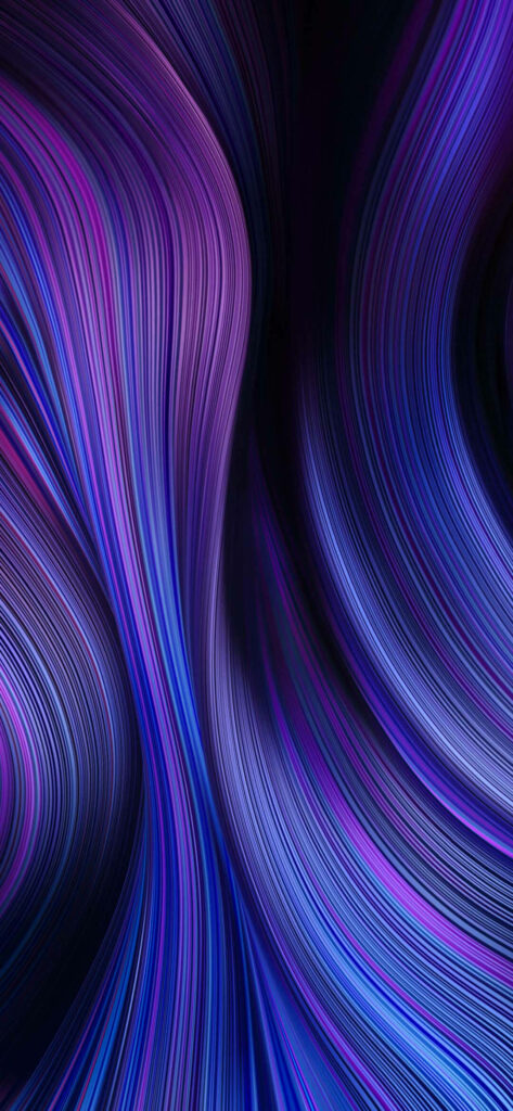 Vibrant Abstract Wallpaper: Flowing Purple & Blue Wave Patterns
