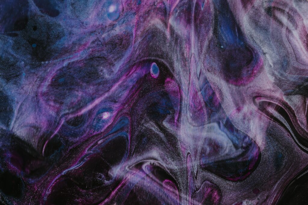 Captivating Abstract Wallpaper with Purple, Pink & Black Patterns