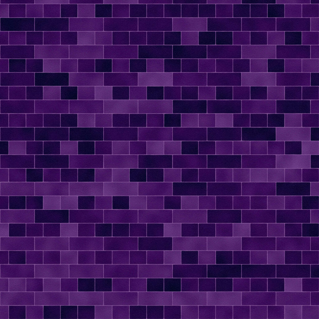 Vibrant Purple & White Brick-Style Abstract Wallpaper Background