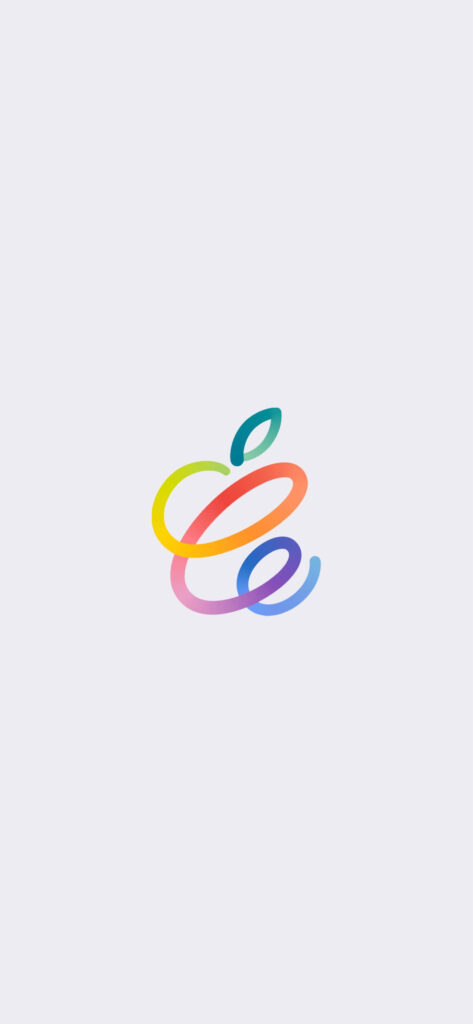Vibrant Rainbow Apple Logo Wallpaper for Modern iPhone Background