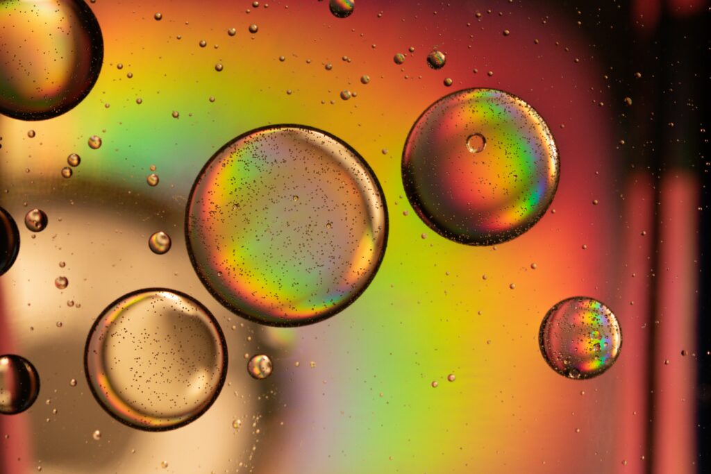 Vibrant Rainbow Bubble Wallpaper: Mesmerizing Colorful Background