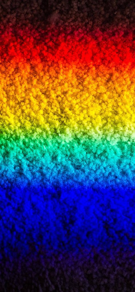 Rainbow gradient soft fibers macro close up vibrant Xiaomi Redmi Note 9 aesthetic wallpaper background