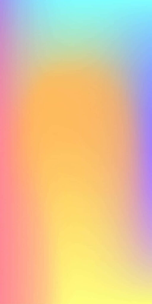 Vibrant Rainbow Gradient Wallpaper: Soft Blue, Pink, Yellow & Purple