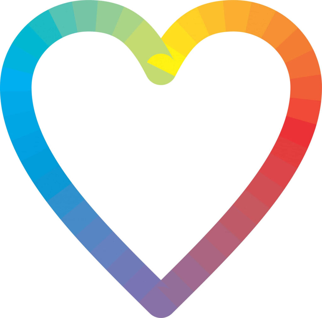Rainbow Heart Wallpaper - Love, Unity & Diversity in Colorful Harmony