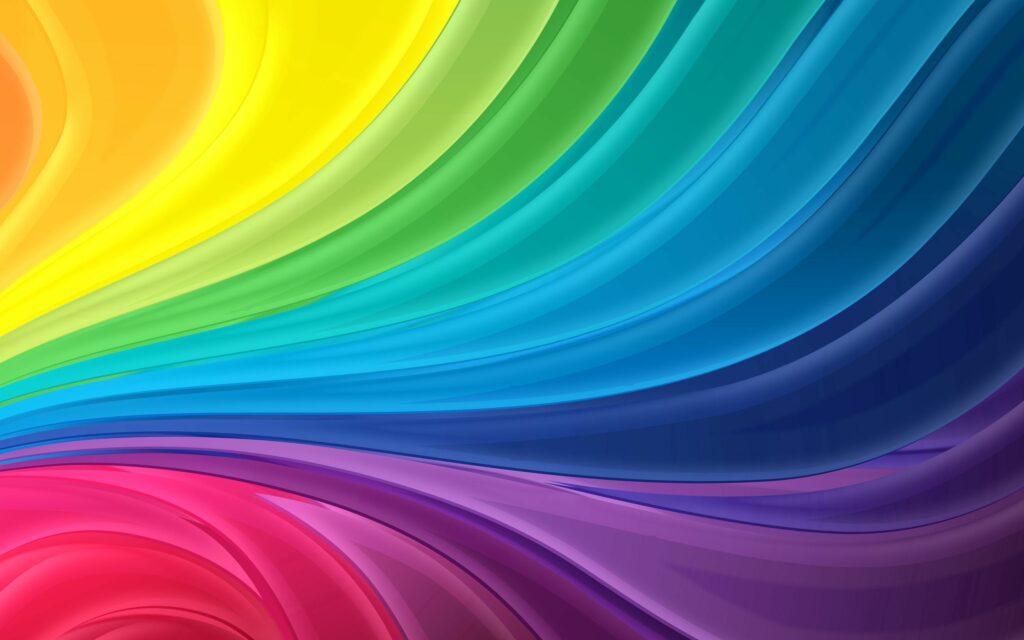 Vibrant Rainbow Lines Wallpaper - Dynamic 2560x1600 Background