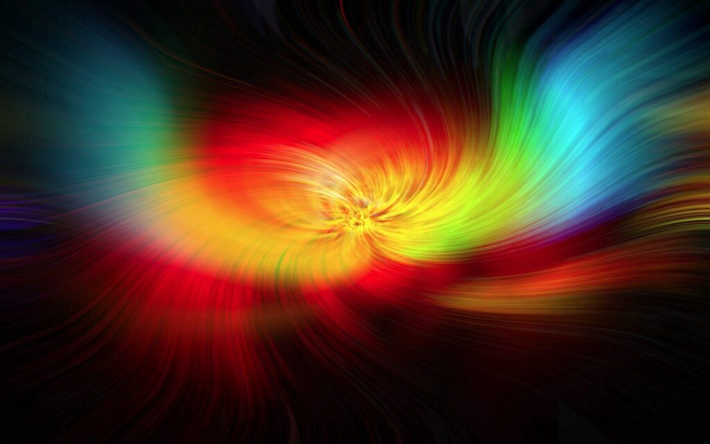 Vibrant Rainbow Swirl Wallpaper - 1920x1200 Dark Background
