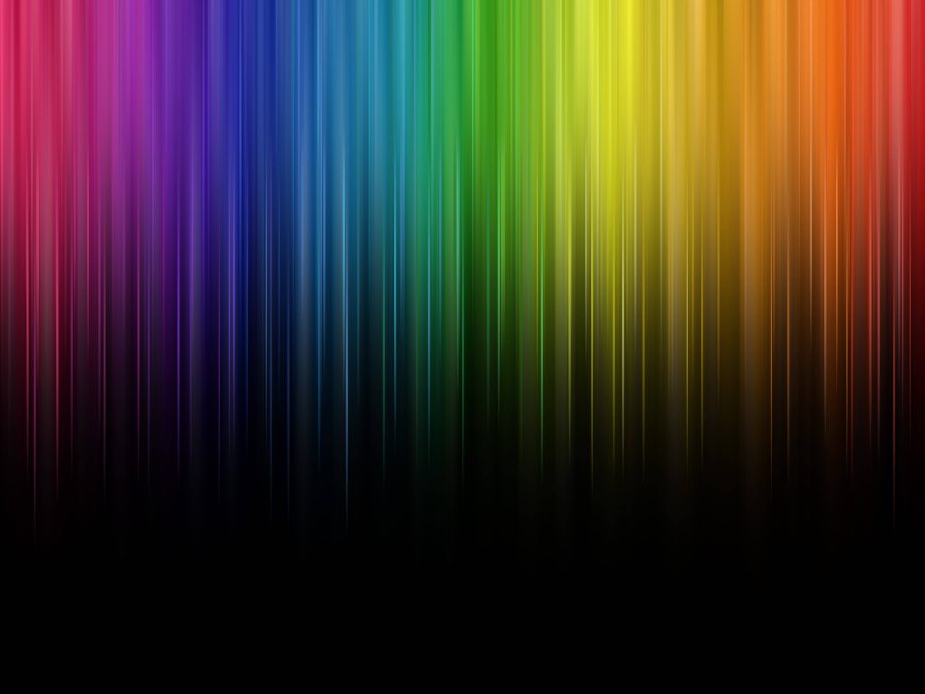 Vibrant rainbow vertical lines fading into black modern abstract digital wallpaper background