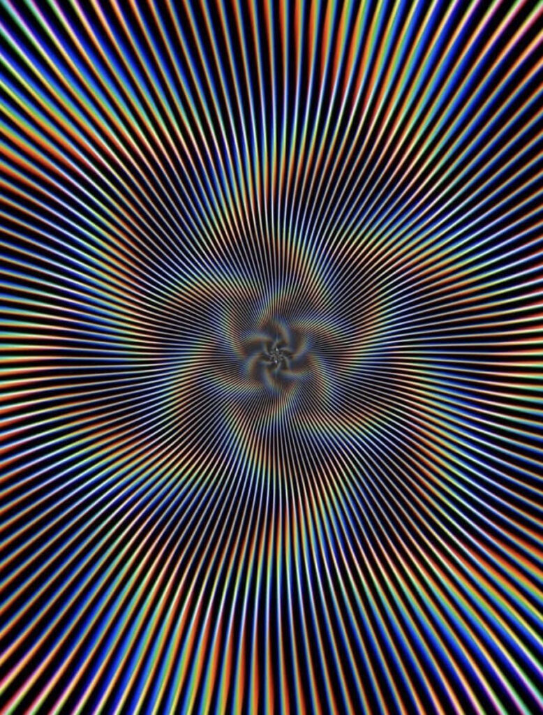 Vibrant Rainbow Vortex Wallpaper: Mesmerizing Optical Illusion Background