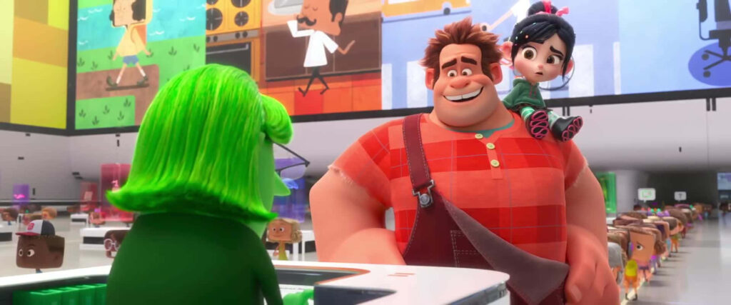 Vibrant Ralph Breaks the Internet Wallpaper: Ralph & Vanellope in Action
