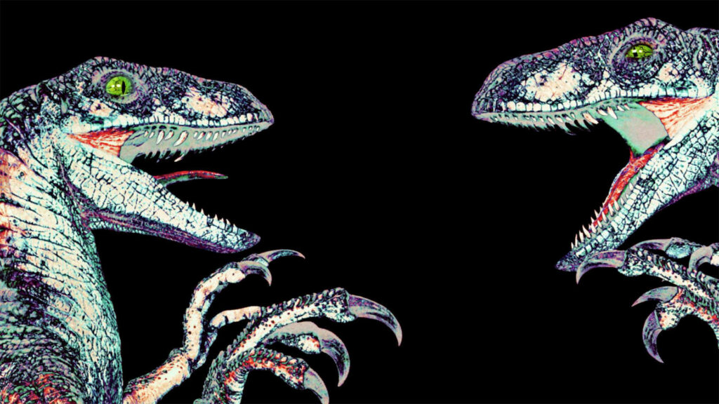 Vibrant Raptors Wallpaper from The Lost World: Jurassic Park